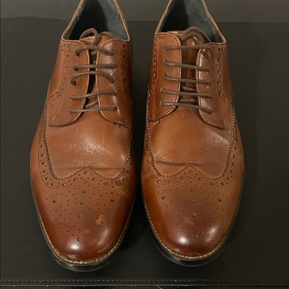 Stacy Adams Classic Brown Leather Oxfords